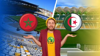 مقارنة ملاعب المغرب و الجزائر! كان 2025