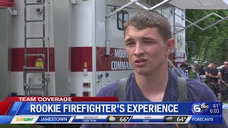North Knoxville recycling center blaze: A rookie firefighter's first working fire
