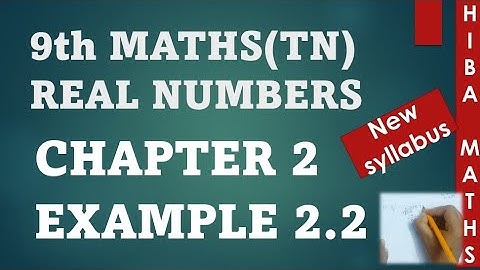 9th maths chapter 2 example 2.2 TN samacheer hiba maths