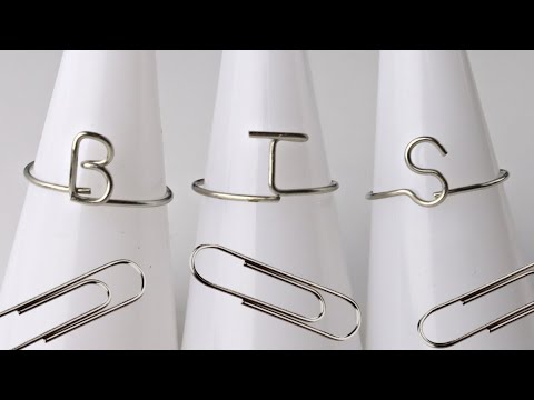 A-Z Paperclip Letter Rings Tutorial 