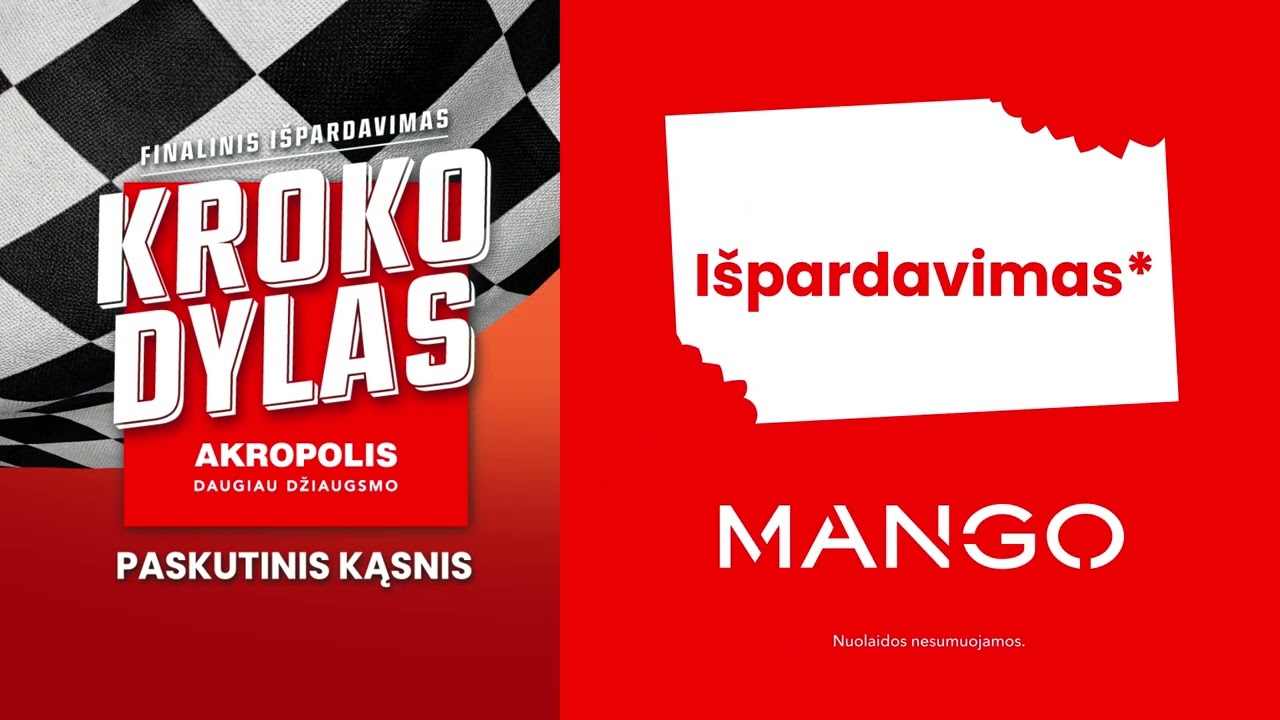 Finalinis AKROPOLIO žiemos išpardavimas – KROKO DYLAS.