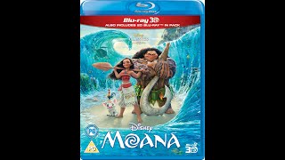 Openingclosing To Moana 2016 2017 Blu-Ray 3D Uk Copy