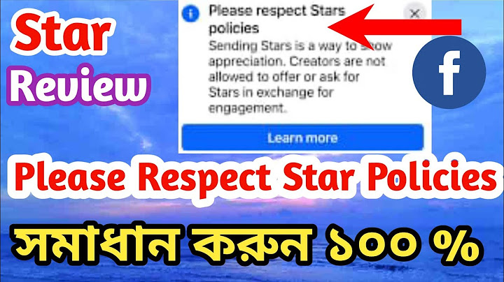 Facebook Please Respect Stars Policies Problem Solve | Star review | @Surayatechnology
