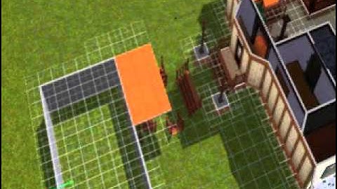 house on foundation connected to garage on ground level in sims 3