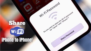 How to Share Wi-Fi Password from iPhone to iPhone!! screenshot 3