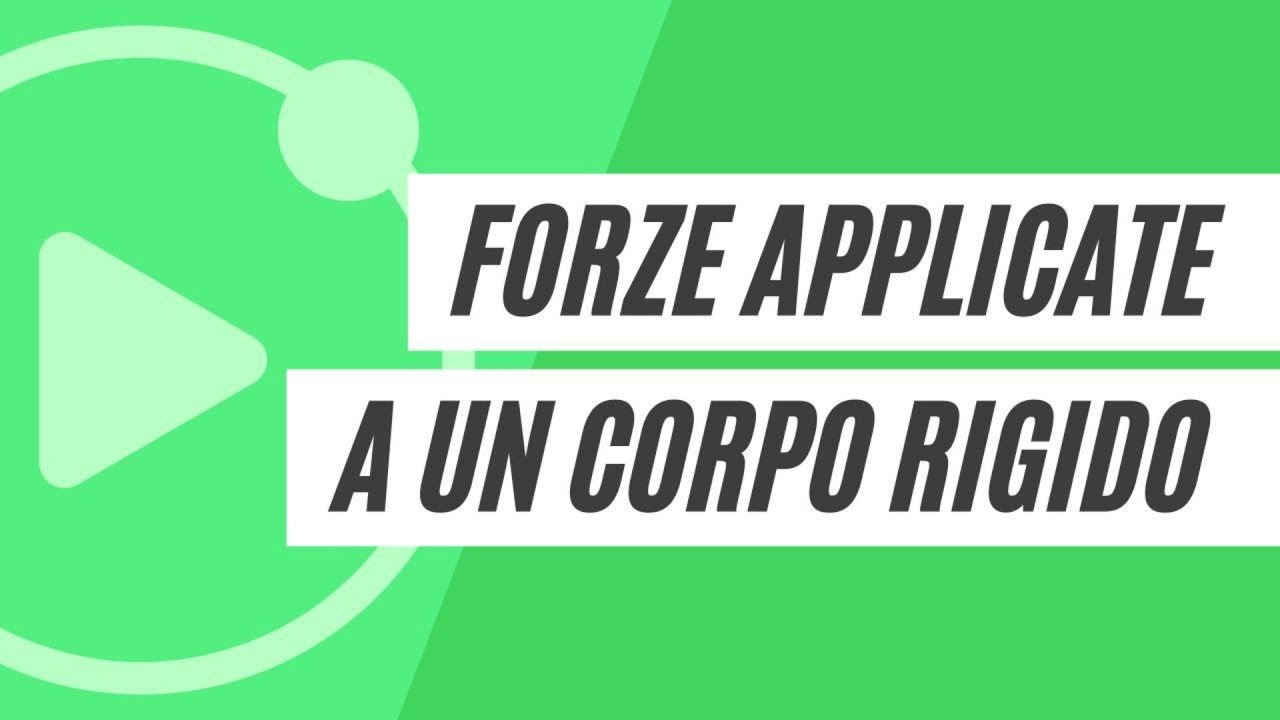 Forze applicate a un corpo rigido