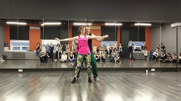Andrey Kuznetsov & Ksenia Glazyrina zouk demo 14.01.2018