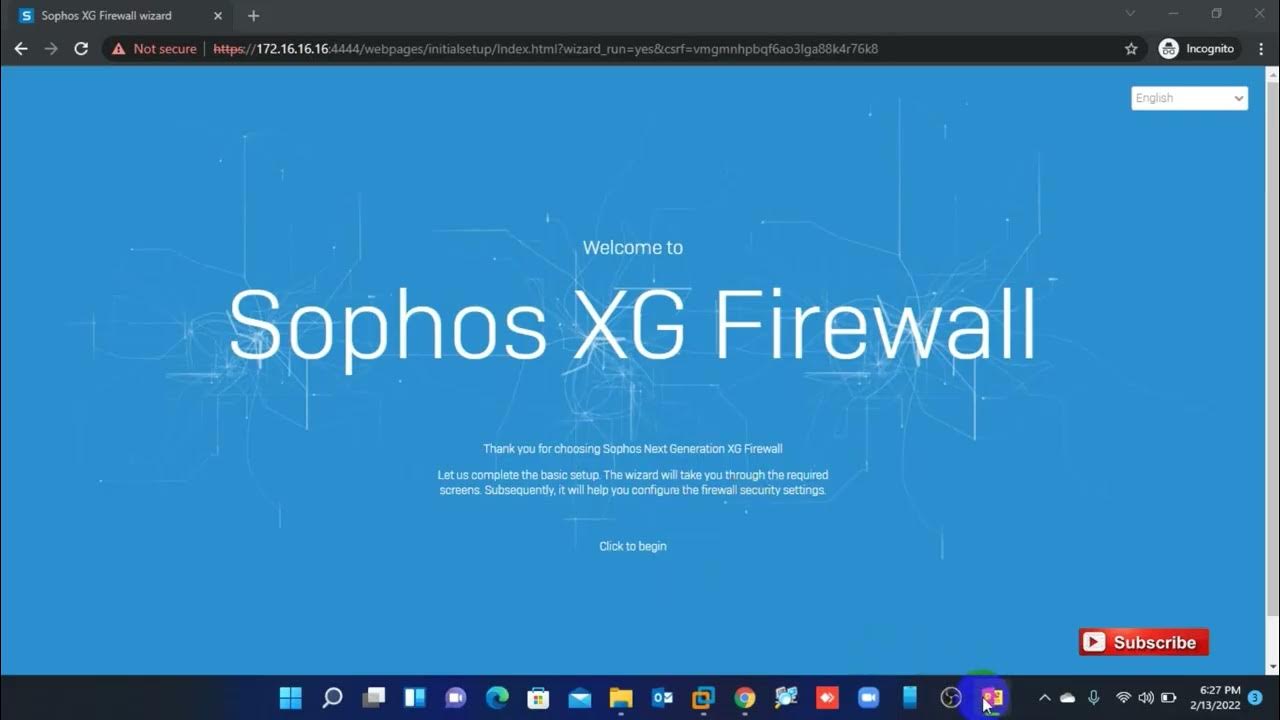 Sophos XG Firewall Initial Setup Wizard Online Training Module 2 How