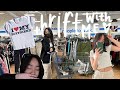 thrift with me | thrifting y2k spring clothing | try on haul | kristina nguyen