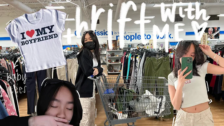 thrift with me | thrifting y2k spring clothing | t...