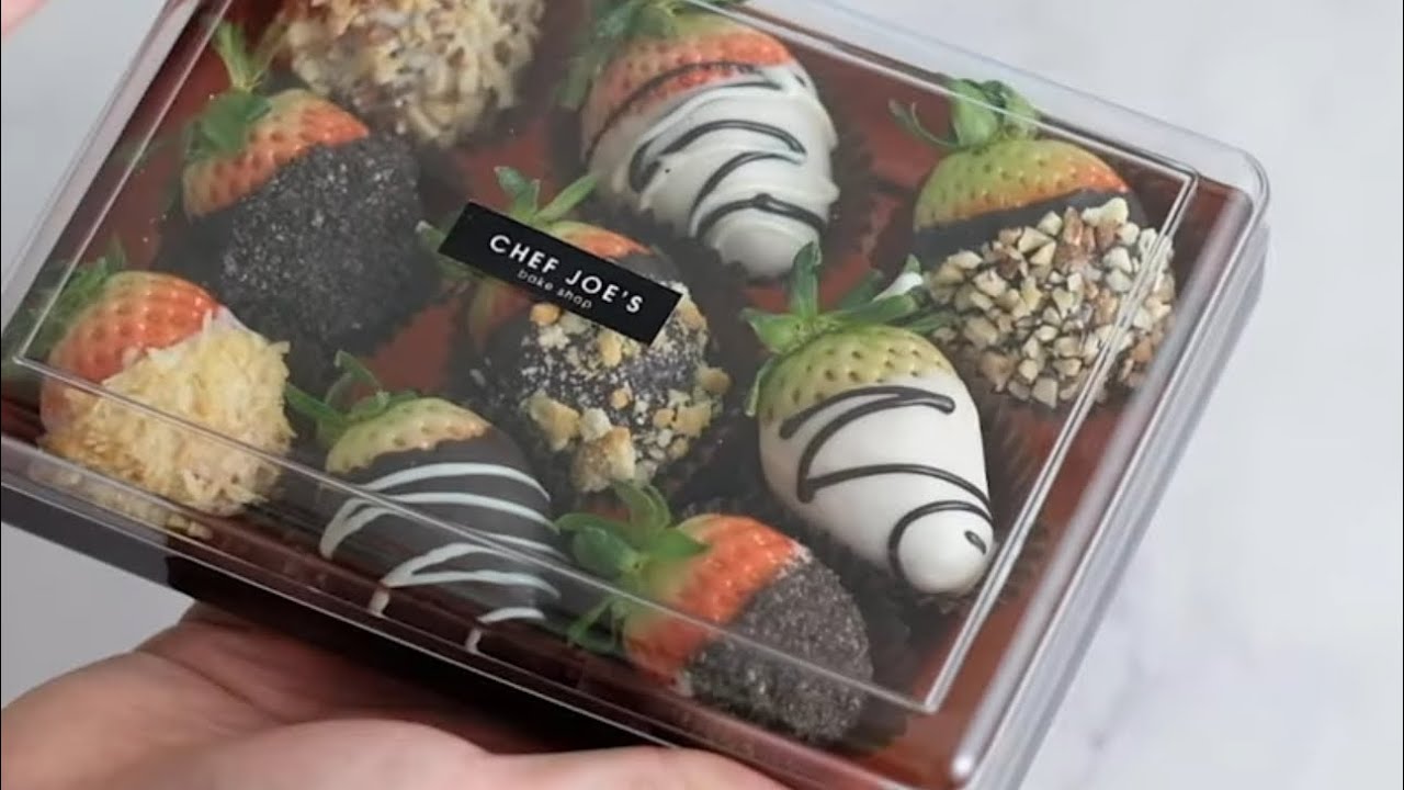 สตรอว์เบอร์รี่เคลือบช็อกโกแลต ขนมวาเลนไทน์ เมนูวาเลนไทน์ ทำขนมให้แฟนยังไงก็อร่อย ทำขนมกับเชฟโจ Ep.18