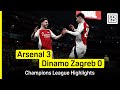 HIGHLIGHTS Arsenal Vs Dinamo Zagreb Champions League 2024 25 