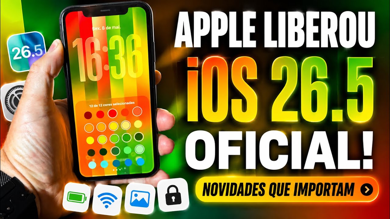 APPLE LIBEROU O IOS 26.5 OFICIAL! NOVIDADES QUE IMPORTA. - YouTube