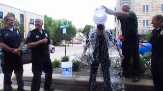 Sun Prairie Police Department Command Staff takes the ALS Ice Bucket Challenge -- 8-19-2014