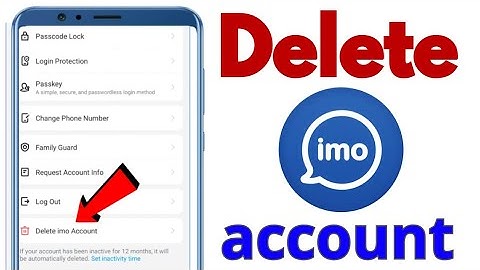how to delete imo account permanently new update