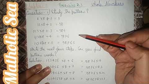 Class 6 maths - Chapter 2 - Whole Numbers - Exercise 2.3 - Question 1, 2