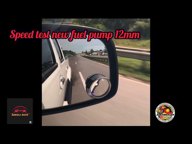 Speed test response on road new fuel pump 12mm isuzu dmax 4ja1 class=