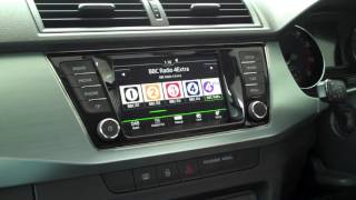 Storing a radio station on a SKODA DAB radio