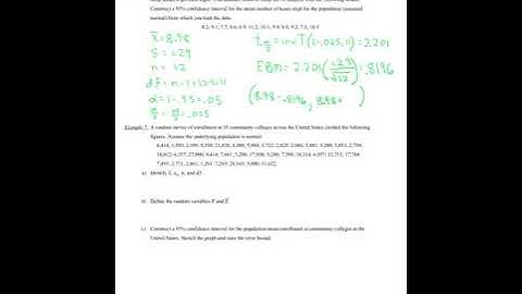 8.2 OpenStax Statistics Video #1