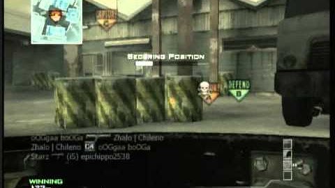 Back Smasher Challenge MW3 Wii - Short gameplay with Riot Shield