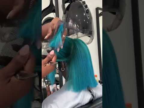 Turquoise hair