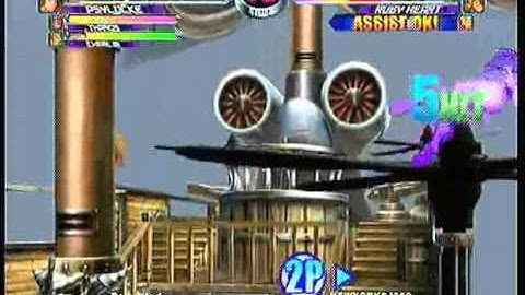 MvC2 Online (360): Brett (Cha/Psy/Tha) vs Josh 360 (Jill/Ruby/Gui) 1 .:2.7.11:.