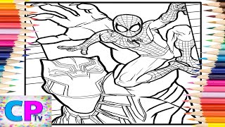 Black Panther Fights Spiderman/@coloringpagestv /Copic Markers/Elektronomia & RUD - Memory