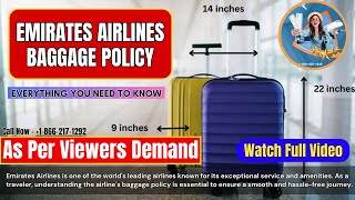 Emirates Airlines Baggage Policy | Everything you need to know about carry-on luggage rules
