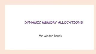 malloc() || calloc() || realloc() || free() in C || Dynamic Memory Allocation in C Programming