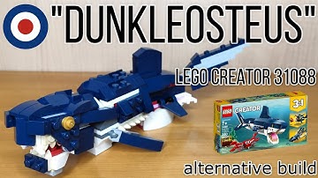 LEGO Creator 31088 Alternative build tutorial DUNKLEOSTEUS、レゴクリエイター31088を古代魚ダンクルオステウスに組み替え