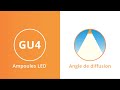 Angle de diffusion  ampoules led spots gu4  lampesdirectfr