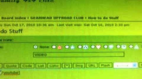 video in phpbb3 forum