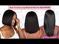 How To Grow Long Healthy Relaxed Hair | Routine For BEGINNERS