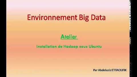 Installation Hadoop 2 9 2 sous Ubuntu