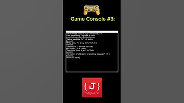 Game Console #3: Guess the programming languages by facts! #programming #quiz