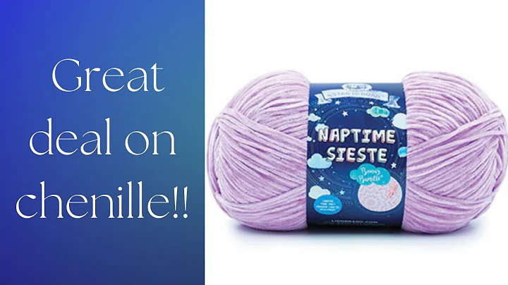 Get 50% off on luxurious chenille yarn!