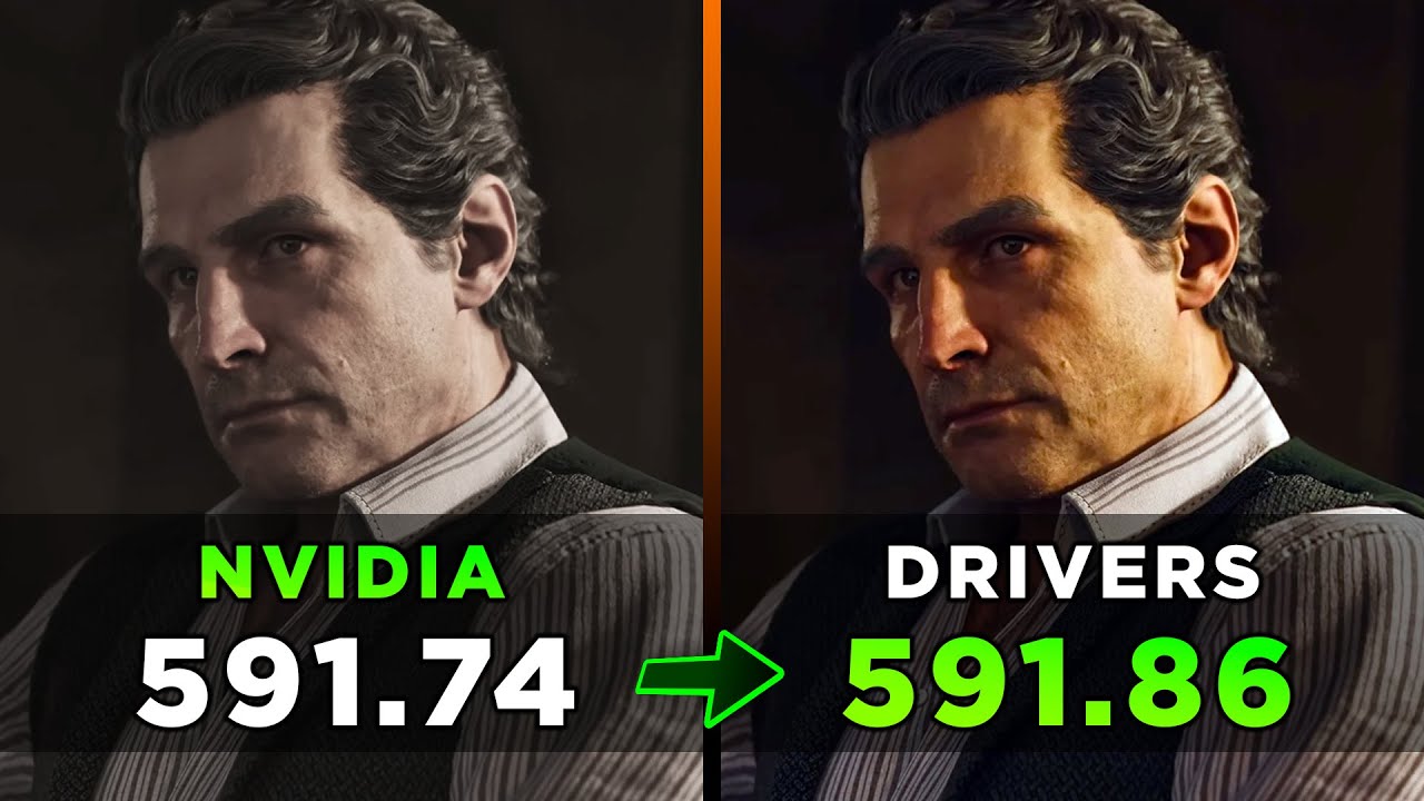 Nvidia Drivers | 591.74 vs 591.86 - Comparison in 7 Games