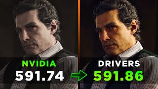 Nvidia Drivers | 591.74 vs 591.86 - Comparison in 7 Games Net Worth