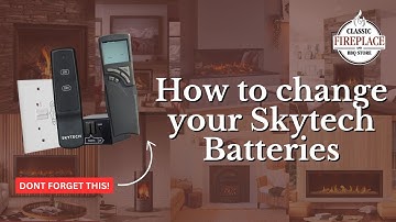 How to change the batteries in your SkyTech remote and receiver (Napoleon Fireplace Battery Change)