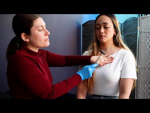 [ASMR] Full Body Reflex Hammer Testing & Palpation for Pain Sensation on @ivybasmr