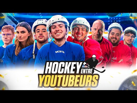 ÉNORME MATCH DE HOCKEY SUR GLACE ENTRE YOUTUBEURS et STREAMEURS ! (ptdrrr on sait pas patiner)