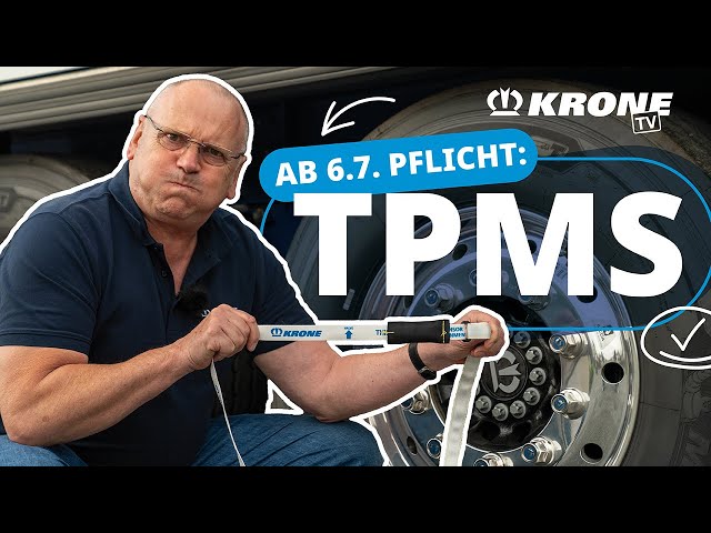 What you need to know about the tire pressure monitoring system (TPMS) in the trailer. | KRONE TV