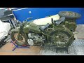 Мотоцикл М-72 замер мощности на диностенде