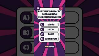 Periyodik tabloda "AU" sembolü hangi elementi temsil eder ? | 50 Genel Kültür Sorusu Quiz #1