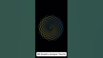 Create an amazing hexagonal Design in illustrator  #vectorart #shorts #illustrator