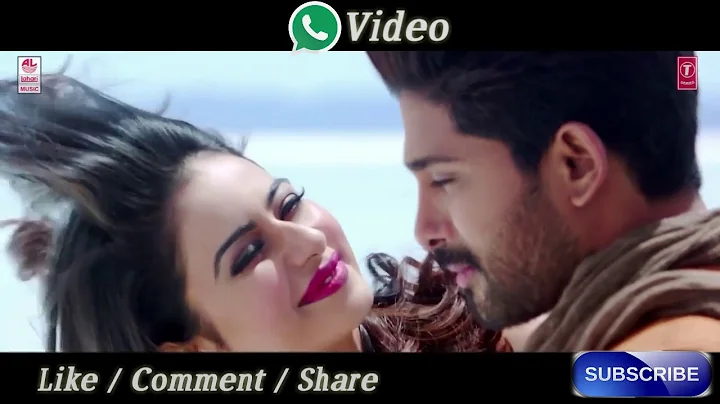 Telusa Telusa Song Whats App status  | Sarrainodu | Allu Arjun,Rakul Preet | SS Thaman |Telugu Song