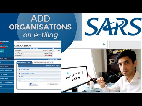 SARS - ORGANISATION OPTION [ How to add your Business on efiling]