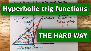 Hyperbolic Trig Functions THE HARD WAY