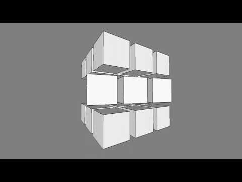 Rubik's cube implemented in Java Processing