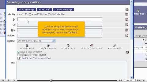 How to write an email message in Horde - Canadian Web Hosting